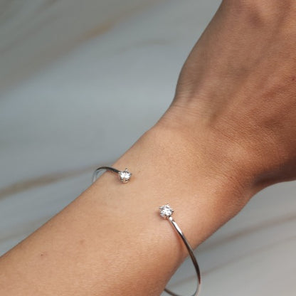 14Kt Gold 0.40 Ct Genuine Natural Diamond Bangle Bracelet