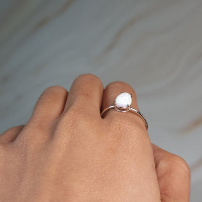 14Kt Gold Opal Teardrop Ring