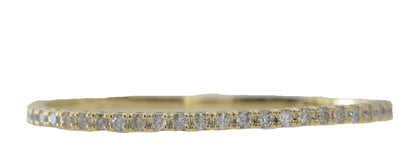 14Kt Gold 3.70Ct Lab grown Diamond Flexible Bangle