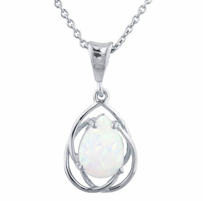 14Kt Gold Natural Opal Necklace Pendant