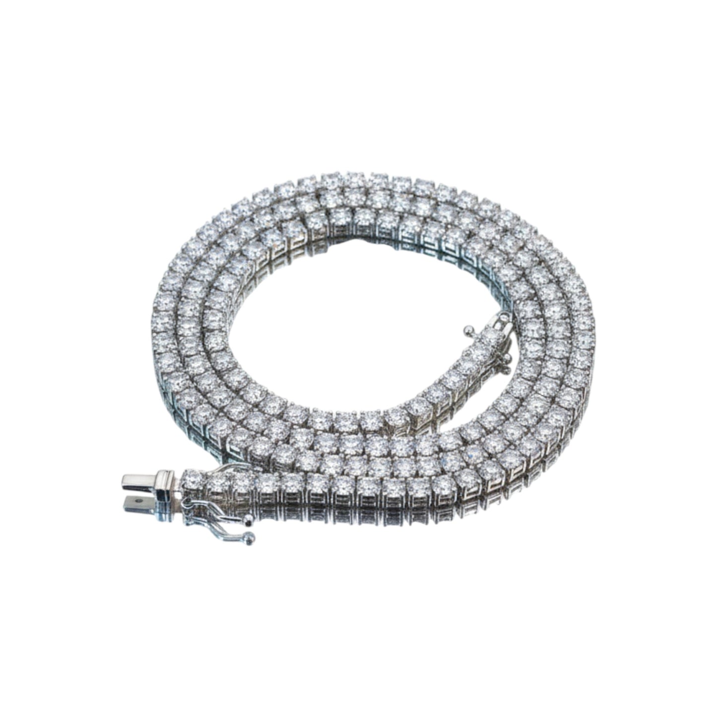 14Kt Gold 11 Ct 16-inch Lab Grown Diamond Tennis Necklace