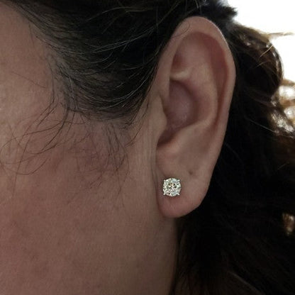 14Kt Gold 1.40 Ct Lab Grown Diamond stud Earrings