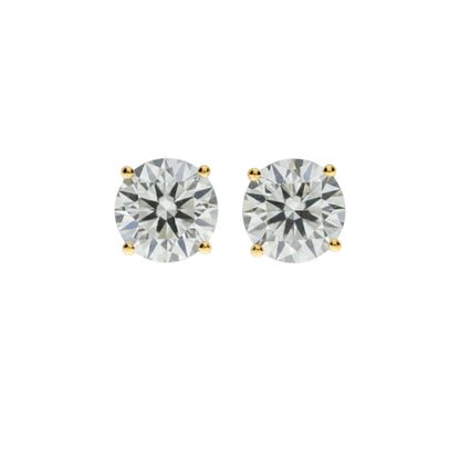 0.20 Ct Lab Grown Diamond Stud Earrings .925 Sterling Silver