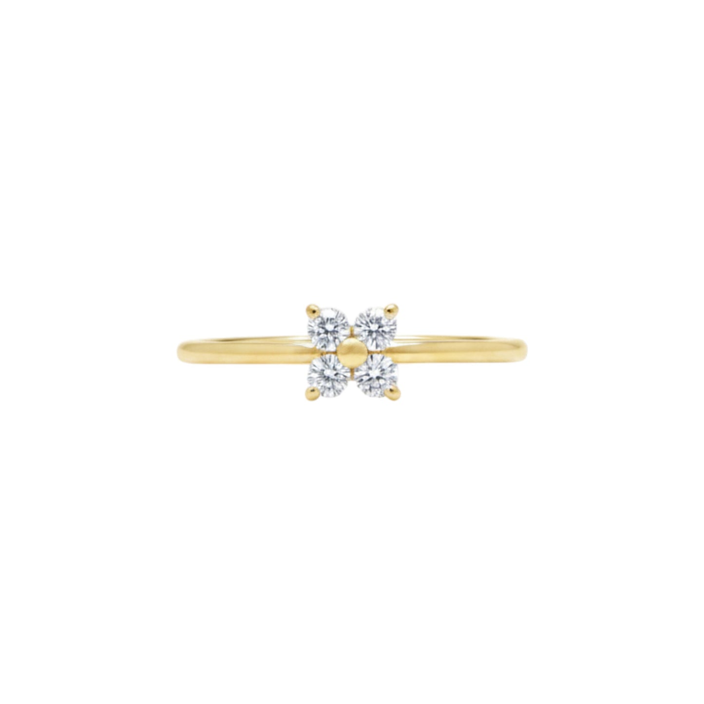 14Kt Gold 0.24 Ct Lab Grown 4 Stone Diamond Ring