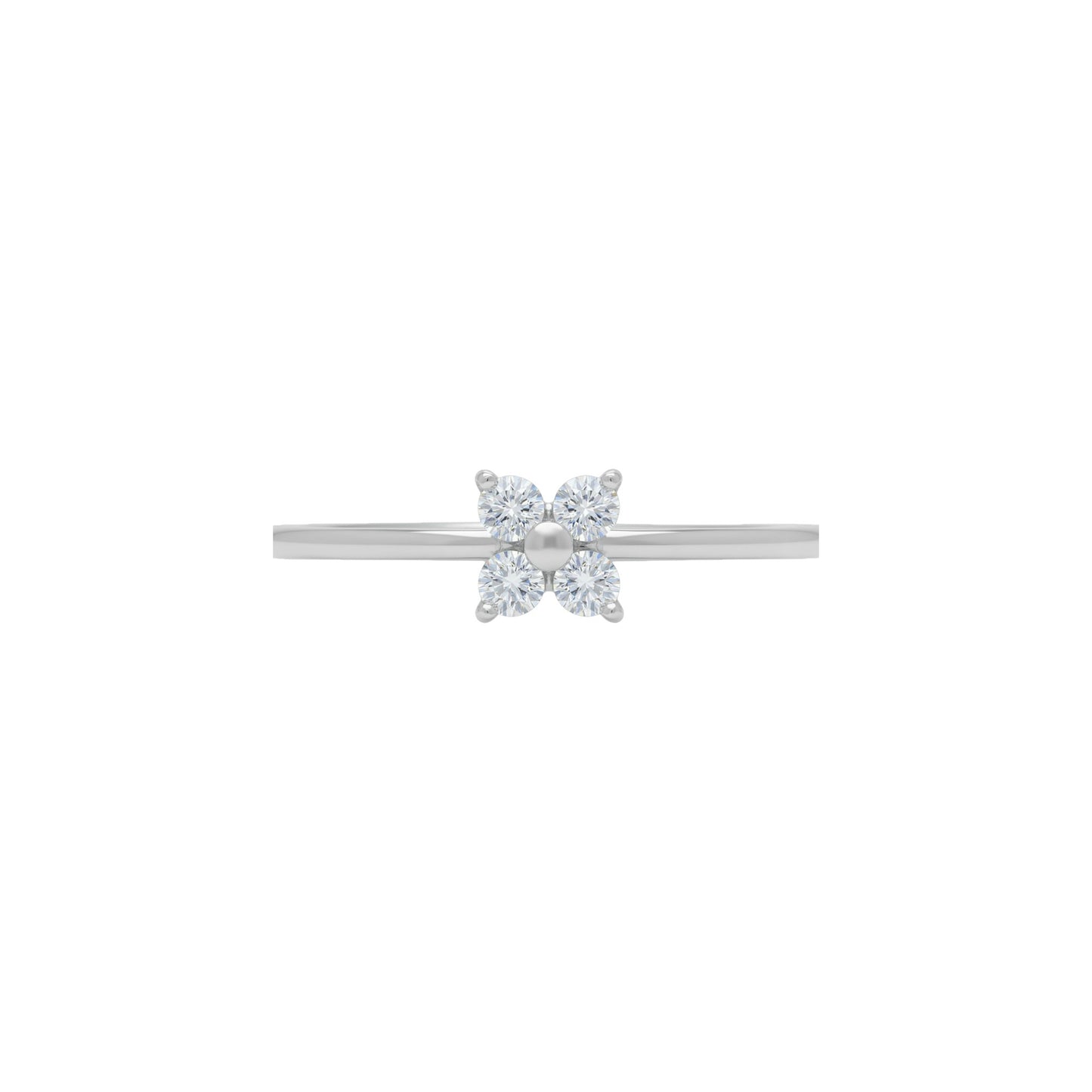 14Kt Gold 0.24 Ct Lab Grown 4 Stone Diamond Ring