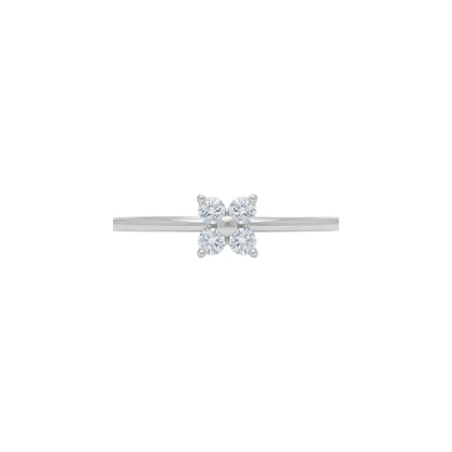 14Kt Gold 0.24 Ct Lab Grown 4 Stone Diamond Ring
