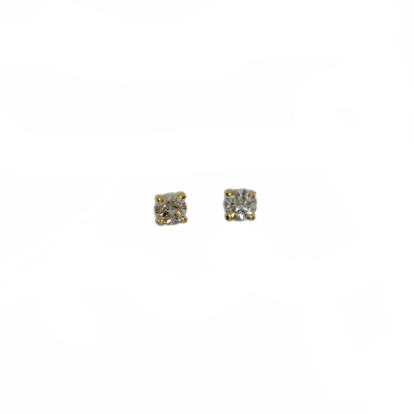 14Kt Gold 0.10 Ct Genuine Natural Diamond Baby Stud Earrings