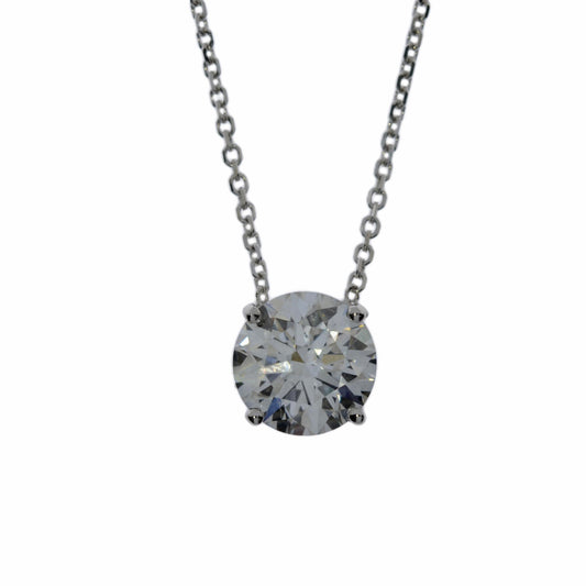 14Kt Gold 0.25 Ct Lab Grown Diamond Pendant Necklace