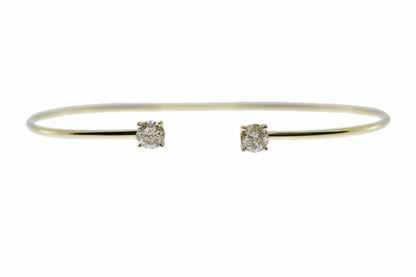 14Kt Gold 0.40 Ct Lab Grown Diamond Bangle Bracelet