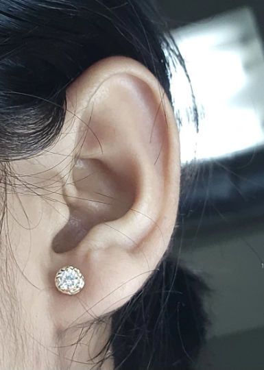 14Kt Gold 0.50 Ct Lab Grown Diamond Earrings