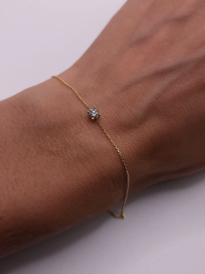 14Kt Gold 0.20 Ct Lab Grown Diamond Bracelet