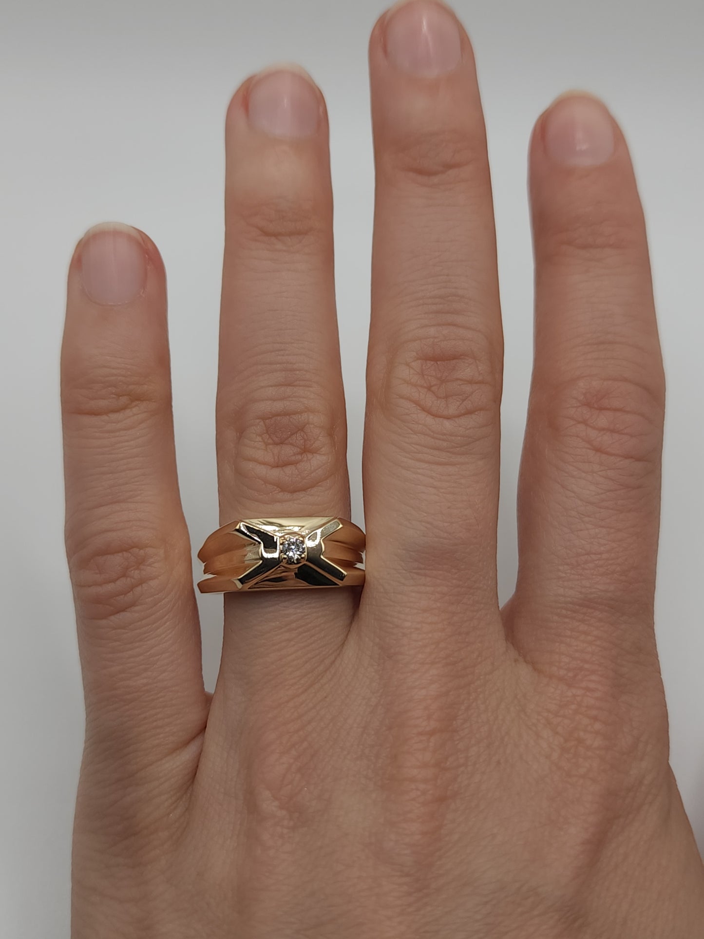 14Kt Gold Men's Diamond Ring