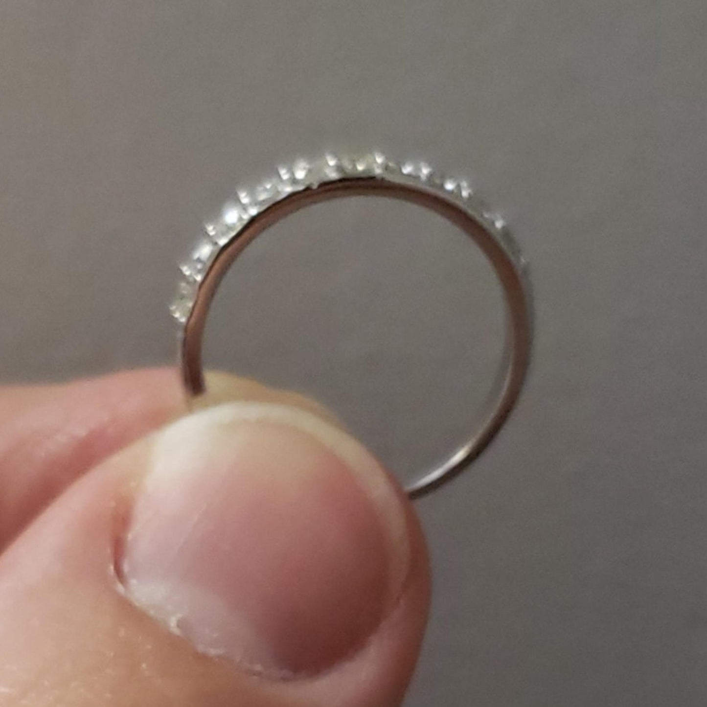 14Kt Gold 0.50 Ct Diamond Half Eternity Wedding Band