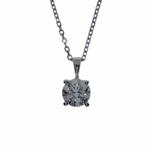 14Kt Gold 0.20 Ct Lab Grown Diamond Pendant Necklace