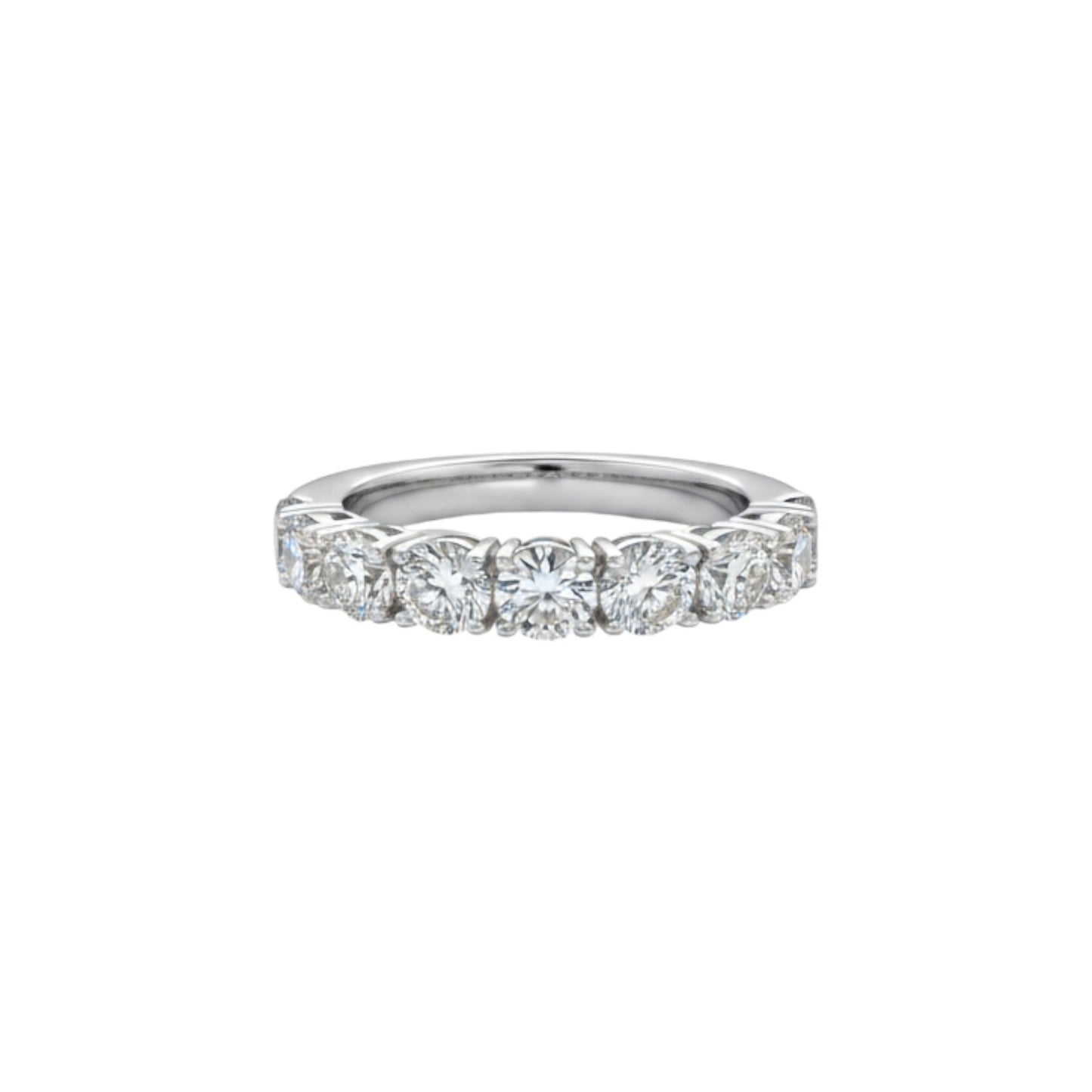 14Kt Gold band 2.10 Ct Lab Grown 7 stones Diamond Ring