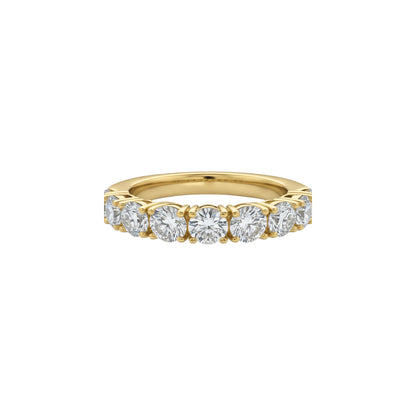 14Kt Gold band 2.10 Ct Lab Grown 7 stones Diamond Ring