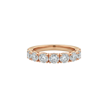 14Kt Gold band 2.10 Ct Lab Grown 7 stones Diamond Ring