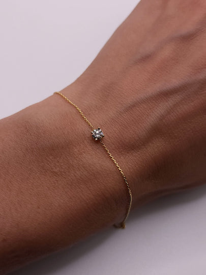 14Kt Gold 0.20 Ct Lab Grown Diamond Bracelet