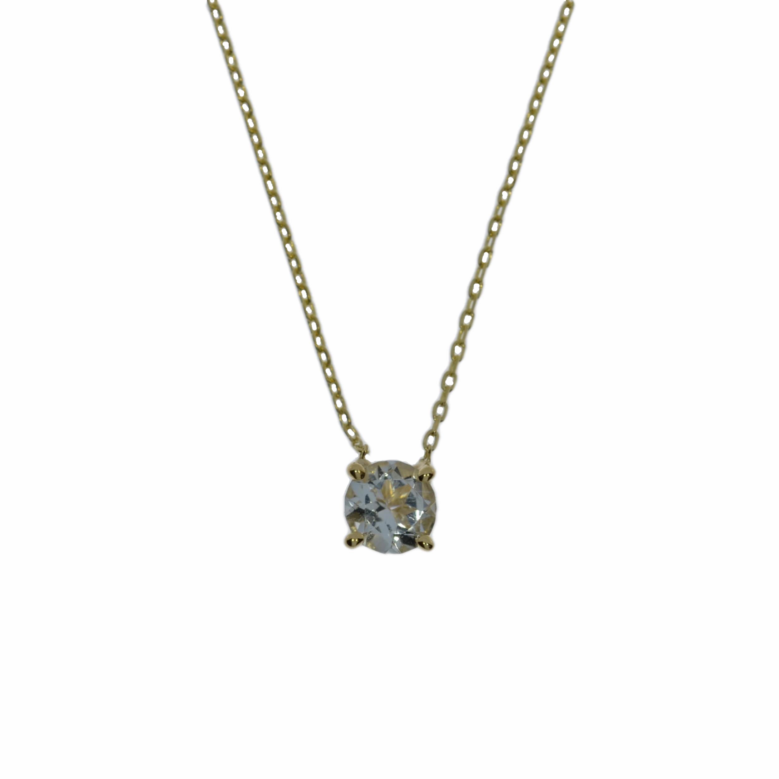 14Kt Gold Genuine Natural Diamond Attached Pendant Necklace