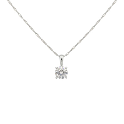 14Kt 0.15 Ct Gold Lab Grown Solitaire Diamond Pendant
