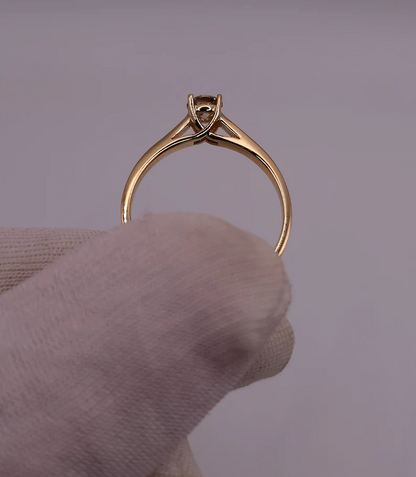 14Kt Gold 0.25 Ct Lab Grown Diamond Ring