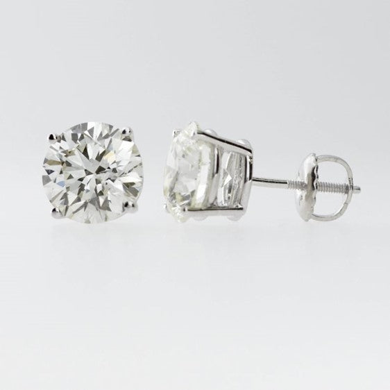 14Kt Gold 4 Ct Lab Grown Diamond Studs Earrings