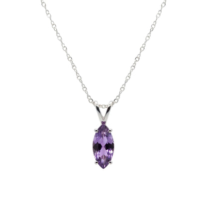 14Kt Gold Alexandrite Marquise Pendant