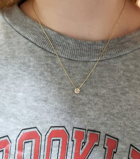 14Kt Gold 0.20 Ct Lab Grown Diamond Pendant Necklace