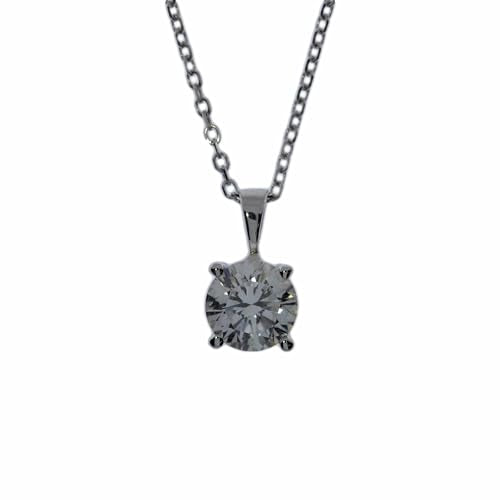 14Kt Gold 0.40 Ct Lab Grown Diamond Pendant Necklace