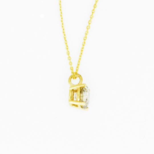 14Kt Gold 0.40 Ct Lab Grown Diamond Pendant Necklace