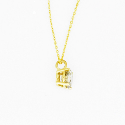 14Kt Gold 0.40 Ct Lab Grown Diamond Pendant Necklace