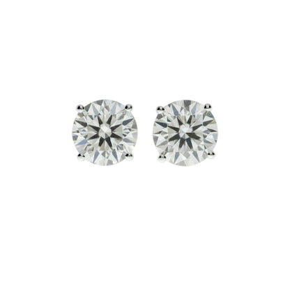 0.20 Ct Lab Grown Diamond Stud Earrings .925 Sterling Silver