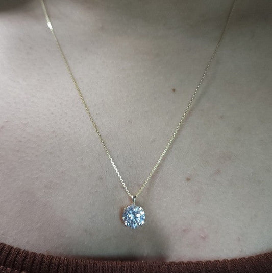 14Kt Gold 2.30 Ct Lab Grown Diamond Pendant