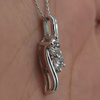 14K Gold 0.60 Ct Lab Grown Diamond Solitaire Pendant Necklace