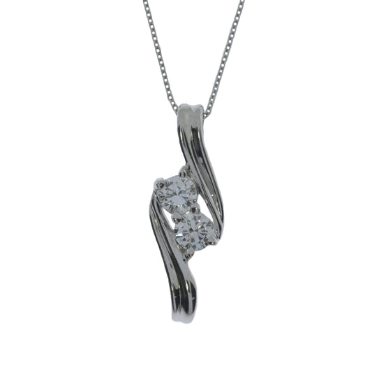 14K Gold 0.60 Ct Lab Grown Diamond Solitaire Pendant Necklace