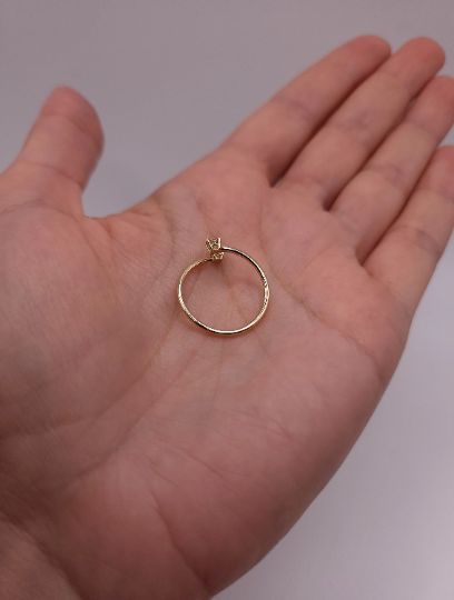 14Kt Gold 0.20 Ct 2 Lab Grown Diamond Ring