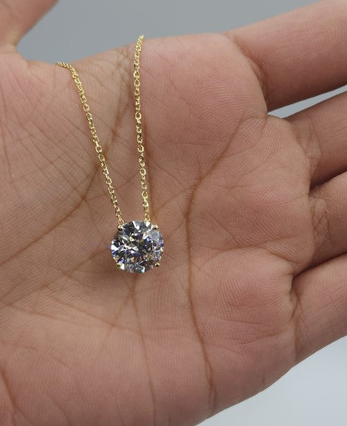 14Kt Ct Gold IGI Certified Lab Grown Solitaire Diamond Pendant