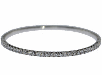 14Kt Gold 4.20Ct Lab grown Diamond Flexible Bangle