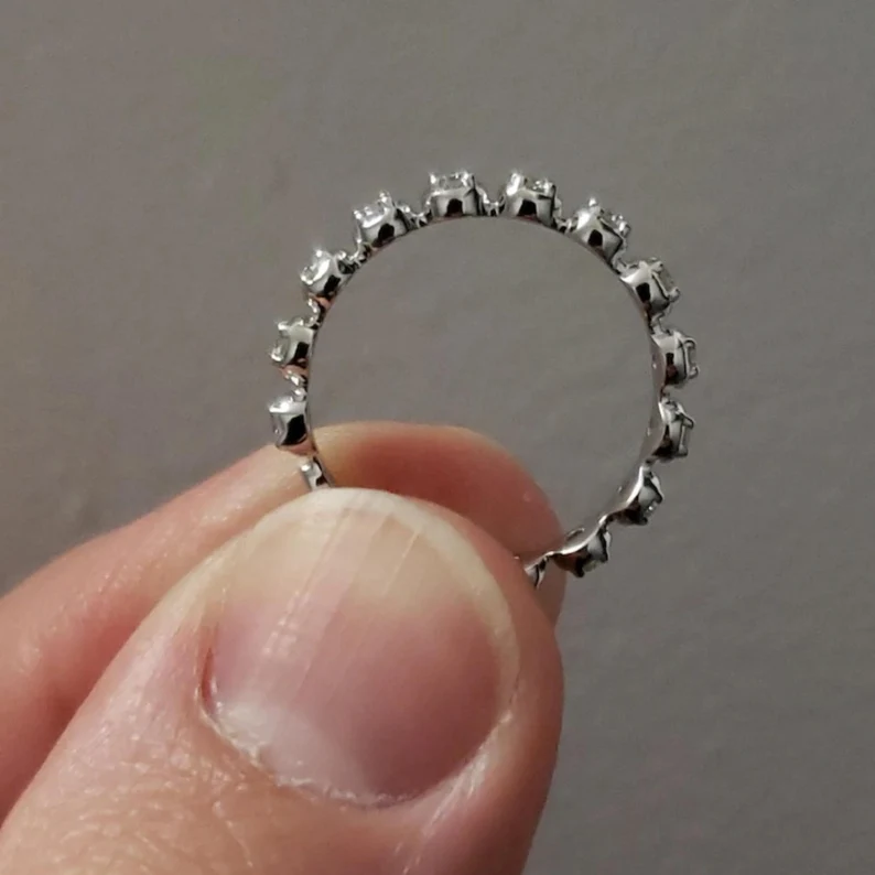 14Kt Gold 0.36 Ct Lab Grown Diamond Wedding Band Ring