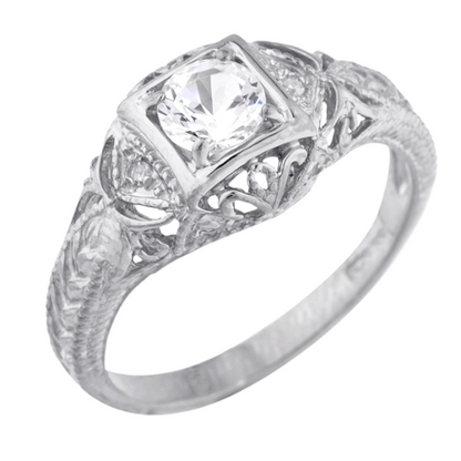 14Kt Gold 0.50 Ct Lab Created Diamond Ring