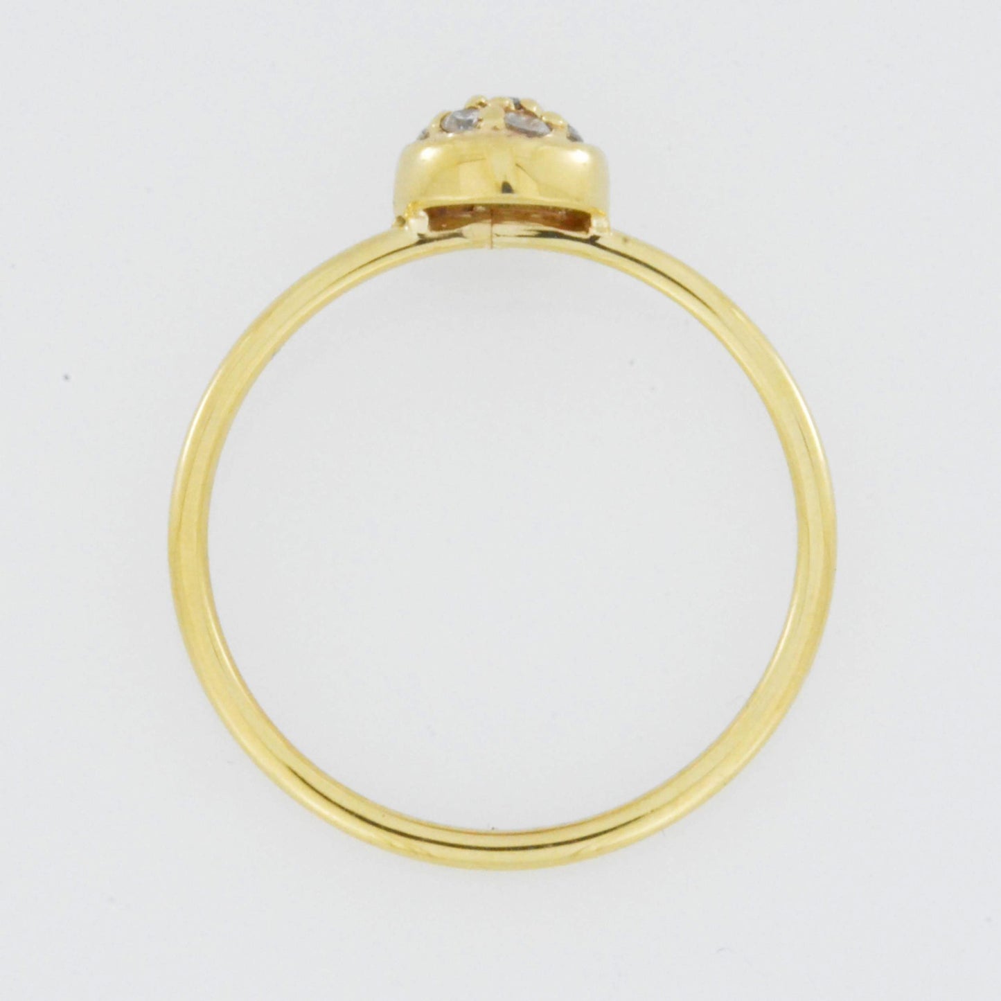 14Kt Gold Genuine Natural 0.14 Ct Diamond Cluster Ring