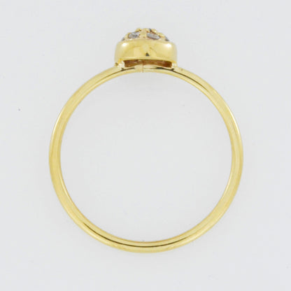 14Kt Gold Genuine Natural 0.14 Ct Diamond Cluster Ring