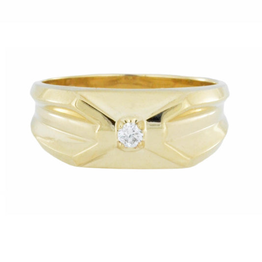 14Kt Gold Men's Diamond Ring