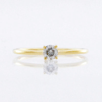 14Kt Gold 0.20 Ct Genuine Natural Diamond Ring