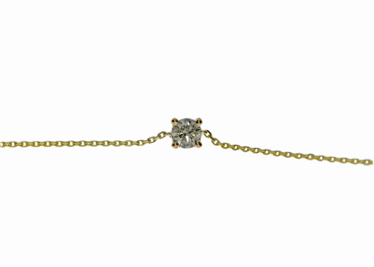 14Kt Gold 0.20 Ct Genuine Natural Diamond Bracelet