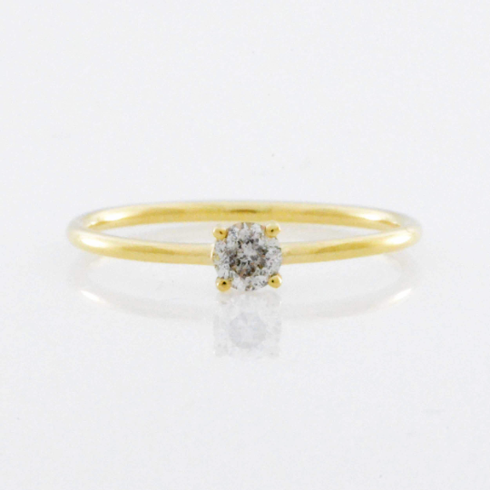 14Kt Gold 0.20 Ct Lab Grown Diamond Ring