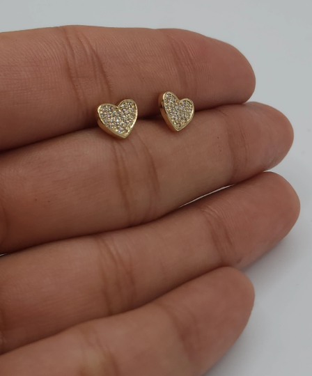 14Kt Gold 0.20 Ct Genuine Natural Diamond Cluster Earrings