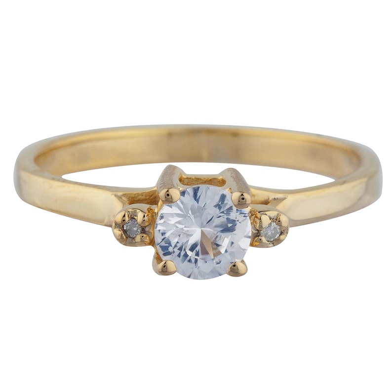 14Kt Gold 0.50 Ct Genuine Natural Diamond Ring