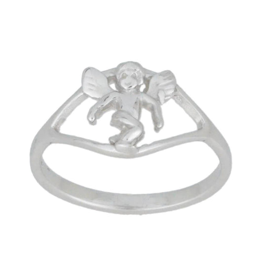 Cupid Angel Love Ring .925 Sterling Silver