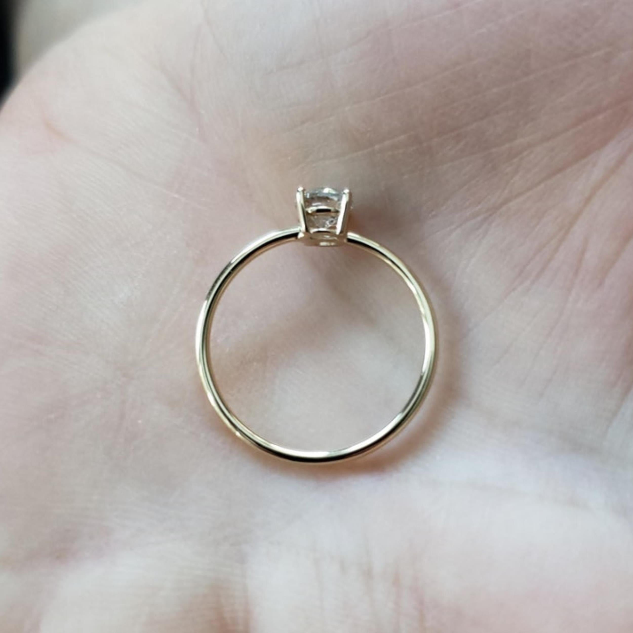 14Kt Gold 0.50 Ct Genuine Natural Diamond Ring